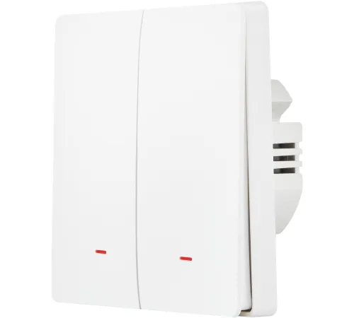 Выключатель Hommyn zigbee 2 клавиши SWZBNN02W без нейтрали
