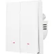 Выключатель Hommyn zigbee 2 клавиши SWZBNN02W без нейтрали