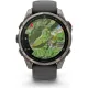 Умные часы Garmin Fenix 8 Pro 47 мм титановый, графитовый силиконовый ремешок