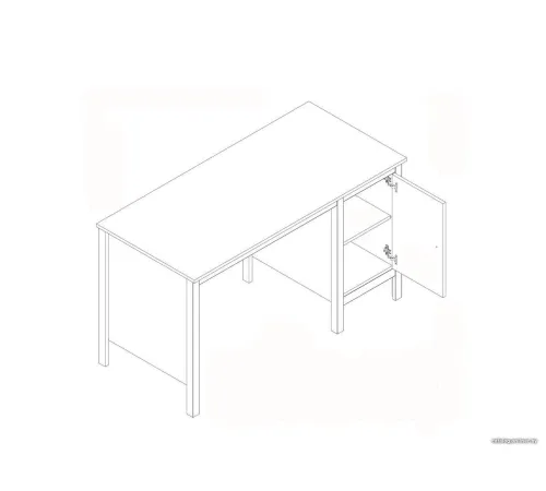 Стол Black Red White Loft BIU/130 дуб вотан/черный матовый