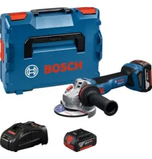 Угловая шлифмашина Bosch GWS 18V-11 S Professional 06019N4002 с 2-мя АКБ, кейс