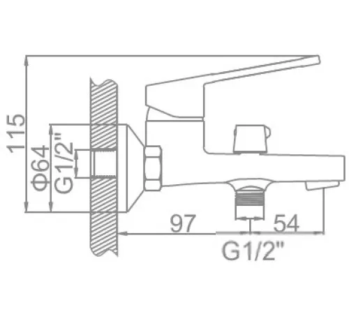 Смеситель Ledeme L3267