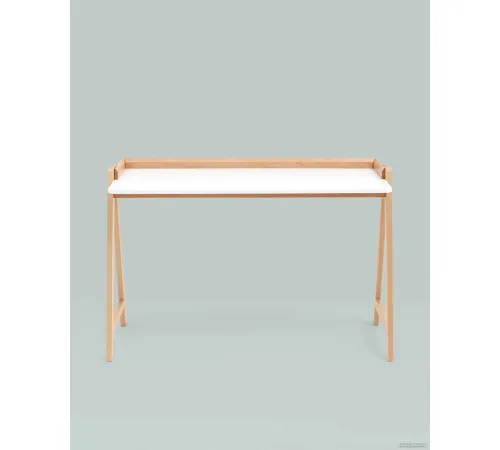 Стол Stool Group Pyramid 118x53 T-002-P белый/светлое дерево