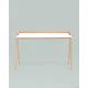 Стол Stool Group Pyramid 118x53 T-002-P белый/светлое дерево