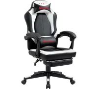 Игровое геймерское кресло Defender Apollo черный/белый
