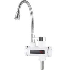 Проточный электрический водонагреватель-кран Unipump BEF-001-02 с дисплеем и гибким изливом