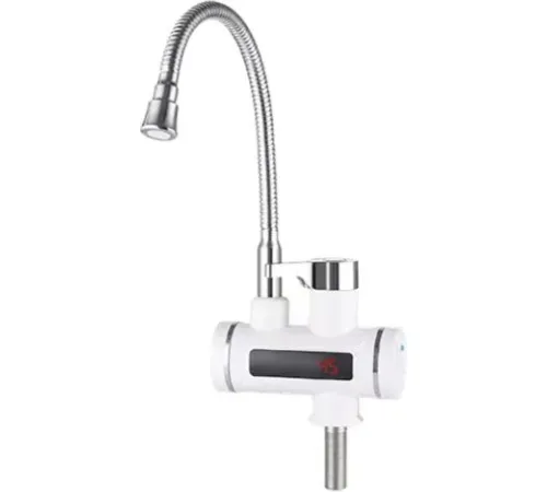 Проточный электрический водонагреватель-кран Unipump BEF-001-02 с дисплеем и гибким изливом