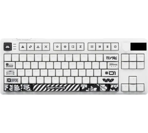 Клавиатура Дарк Проджект KD87A+Numpad G3ms Moonstone, белый
