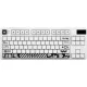 Клавиатура Дарк Проджект KD87A+Numpad G3ms Moonstone, белый
