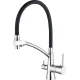 Смеситель Ledeme L4855-2 хром/черный