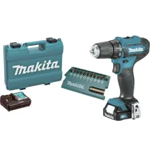 Дрель-шуруповерт Makita DF333DAX13 с 2-мя АКБ, кейс +набор оснастки