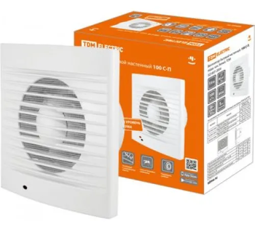 Осевой вентилятор TDM Electric 100 С-П SQ1807-2004