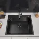 Кухонная мойка ARFEKA Eco AR 600*500 Black PVD Nano Decor Volcanic Rock