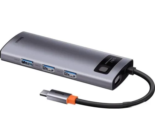 USB-хаб Baseus Metal Gleam Series Multifunctional HUB Type-C Hub Docking Station CAHUB-CX0G