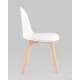 Стул Stool Group Fog с подушкой SL-7022DM белый, деревянные ножки