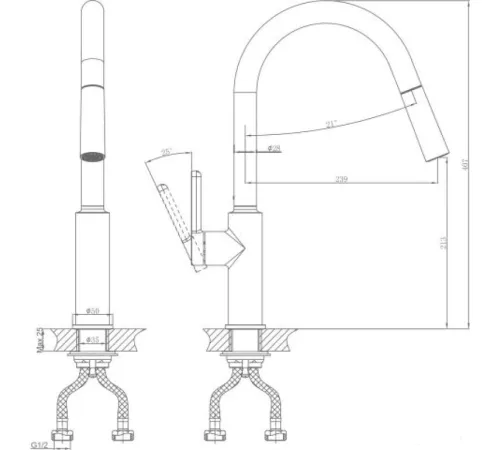 Смеситель A-Five A5-0825