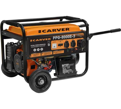 Бензиновый генератор Carver PPG-8000E-3