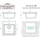 Кухонная мойка MARRBAXX Карельский камень модель 38/Q5 F038Q005 песочный